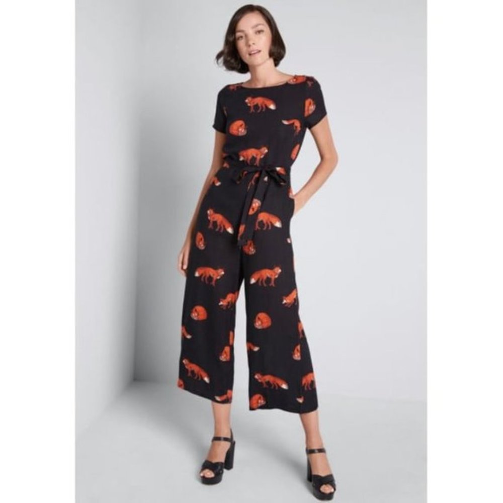 Modcloth Fox Jumpsuit - Large
